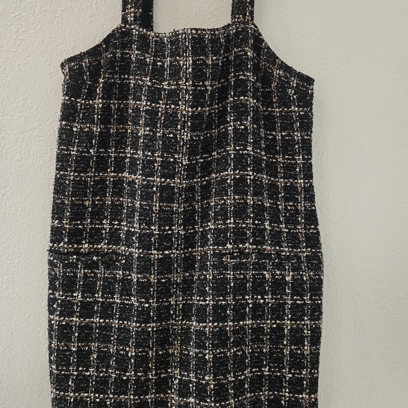 Abercrombie & Fitch Black and White Tweed Dress - Picture 1 of 12